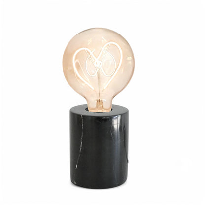 Heart Shape White Bulb & Table Lamp - Screw Down