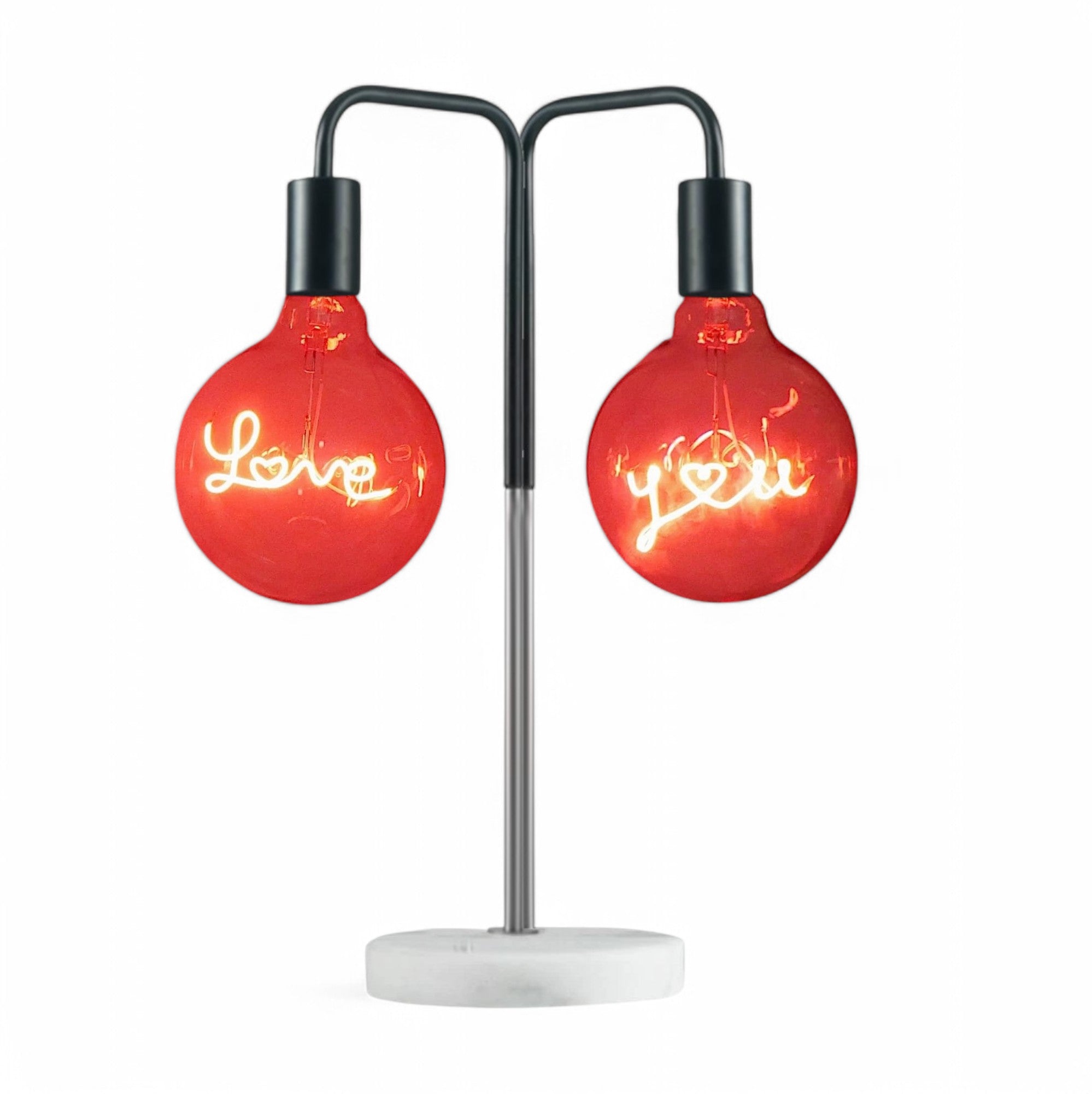 Love You  Set Text Bulb & Desk Lamp - Screw Up