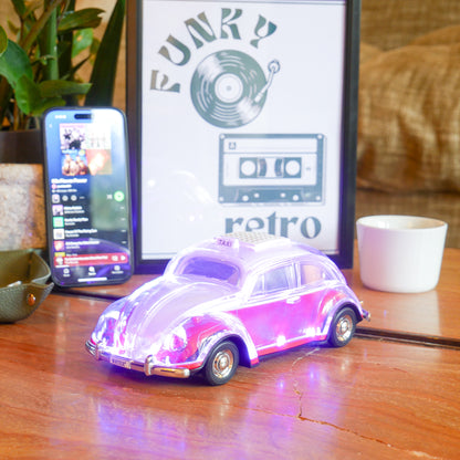 Classic 60's Car Bluetooth Bluetooth Speaker & FM Radio - Red