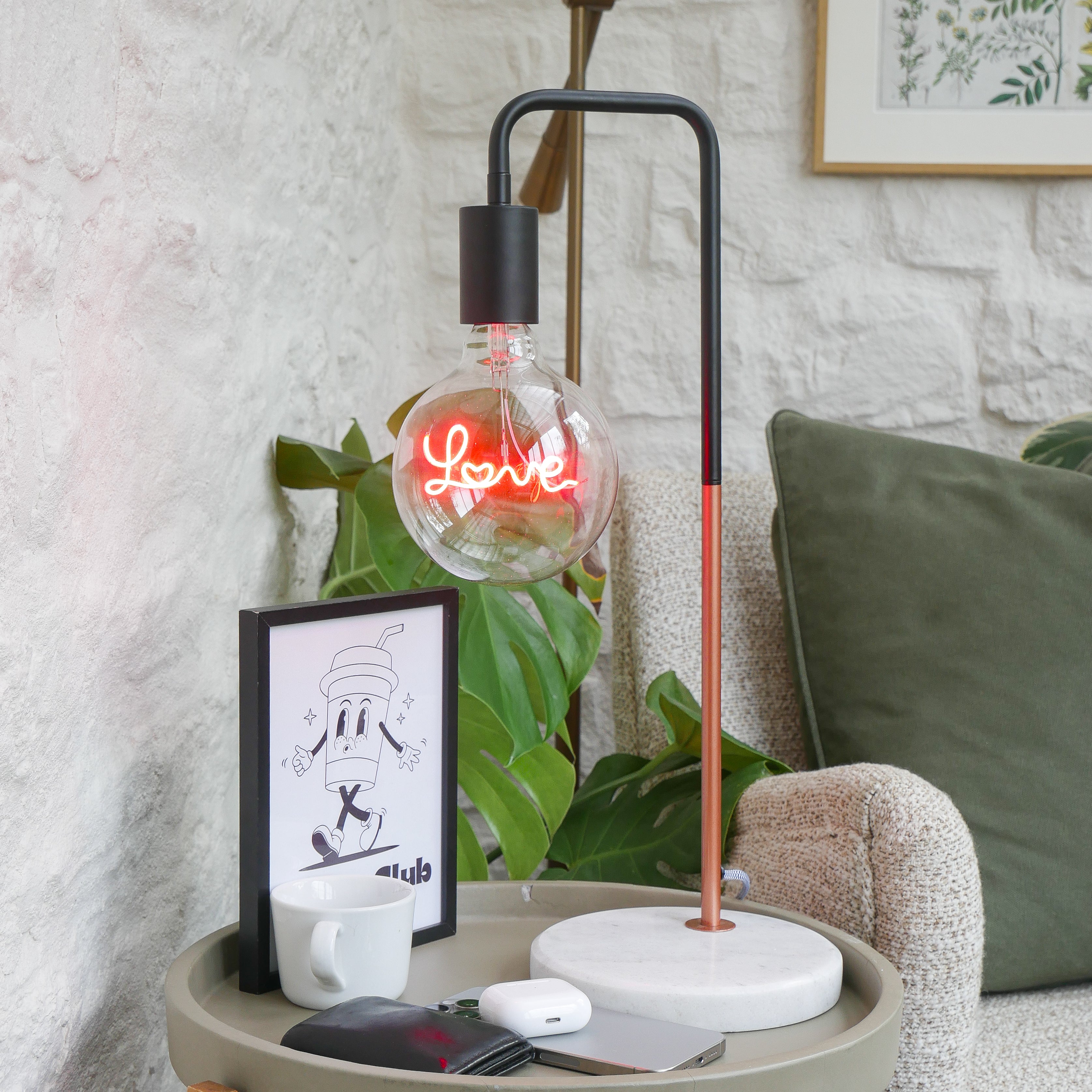 Love Text Bulb & Desk Lamp - Screw Up