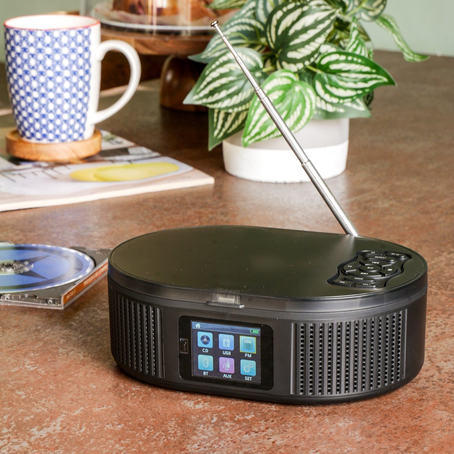 Boyard CD Player FM Radio and Bluetooth Playback