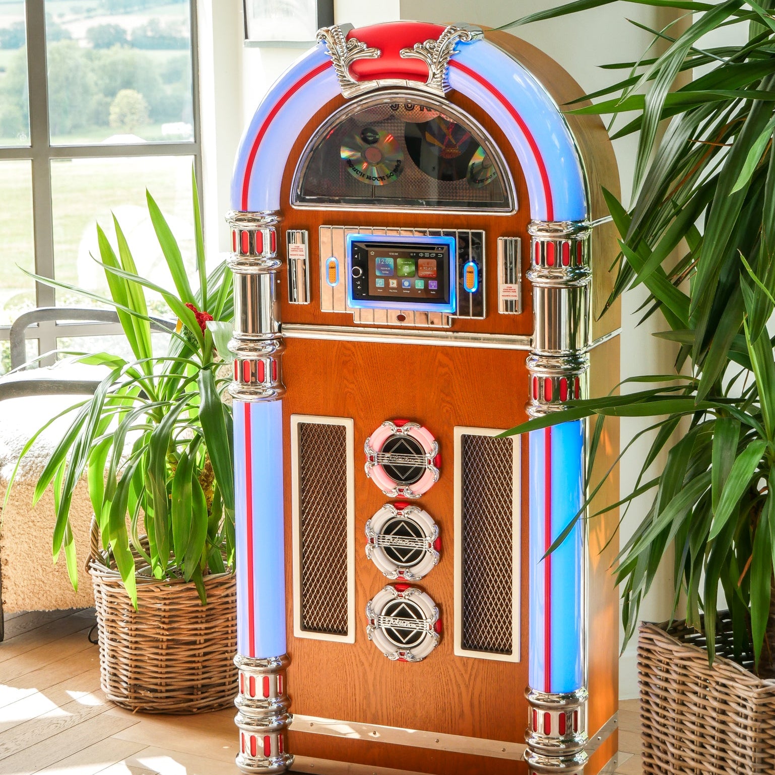 Touch Rock 50 MW Touch Screen Jukebox Wifi Enabled - Light Wood