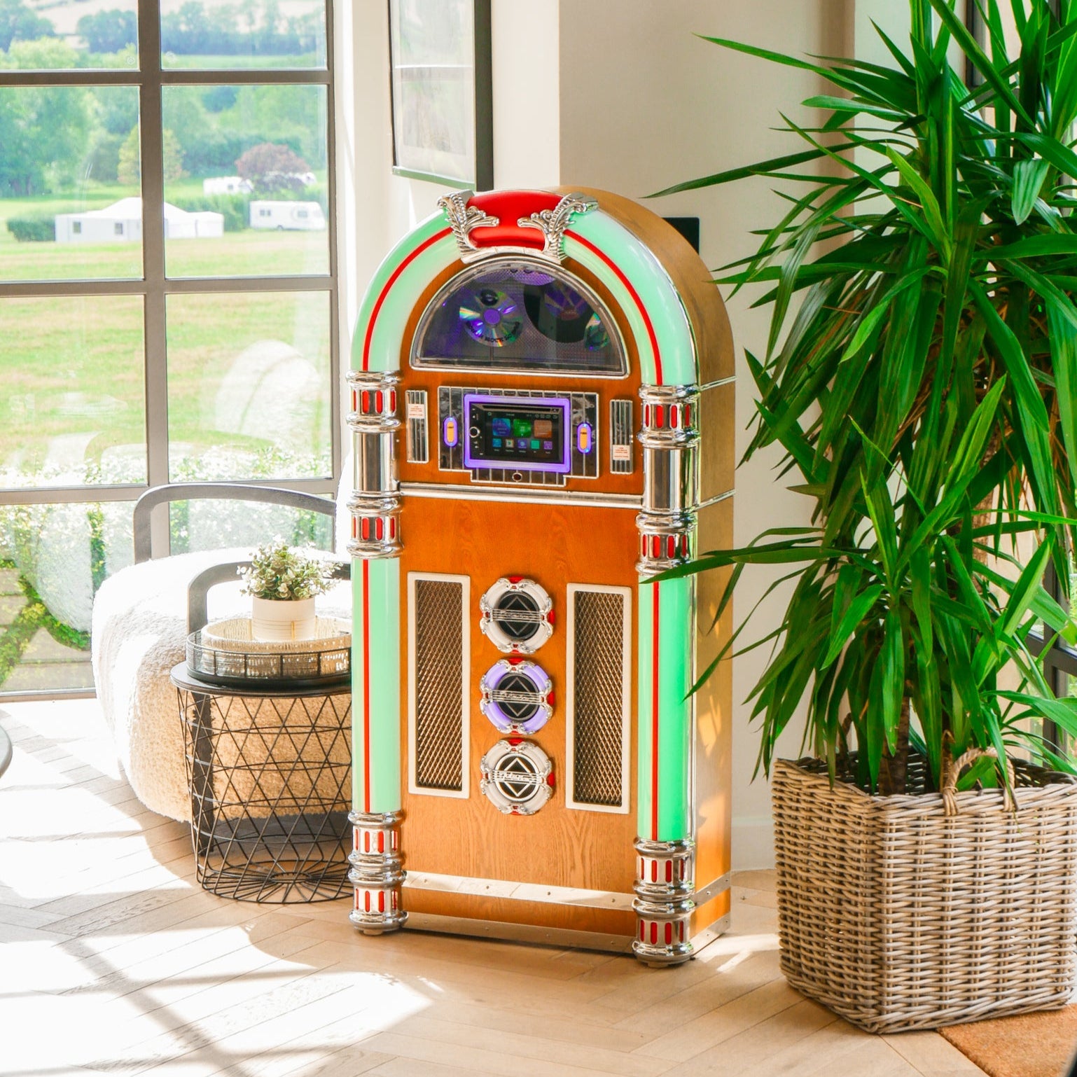 Touch Rock 50 MW Touch Screen Jukebox Wifi Enabled - Light Wood