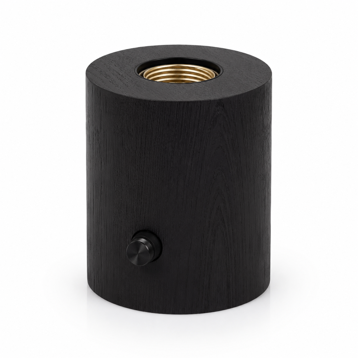 Wooden Rechargable Table Lamp - Black Wood