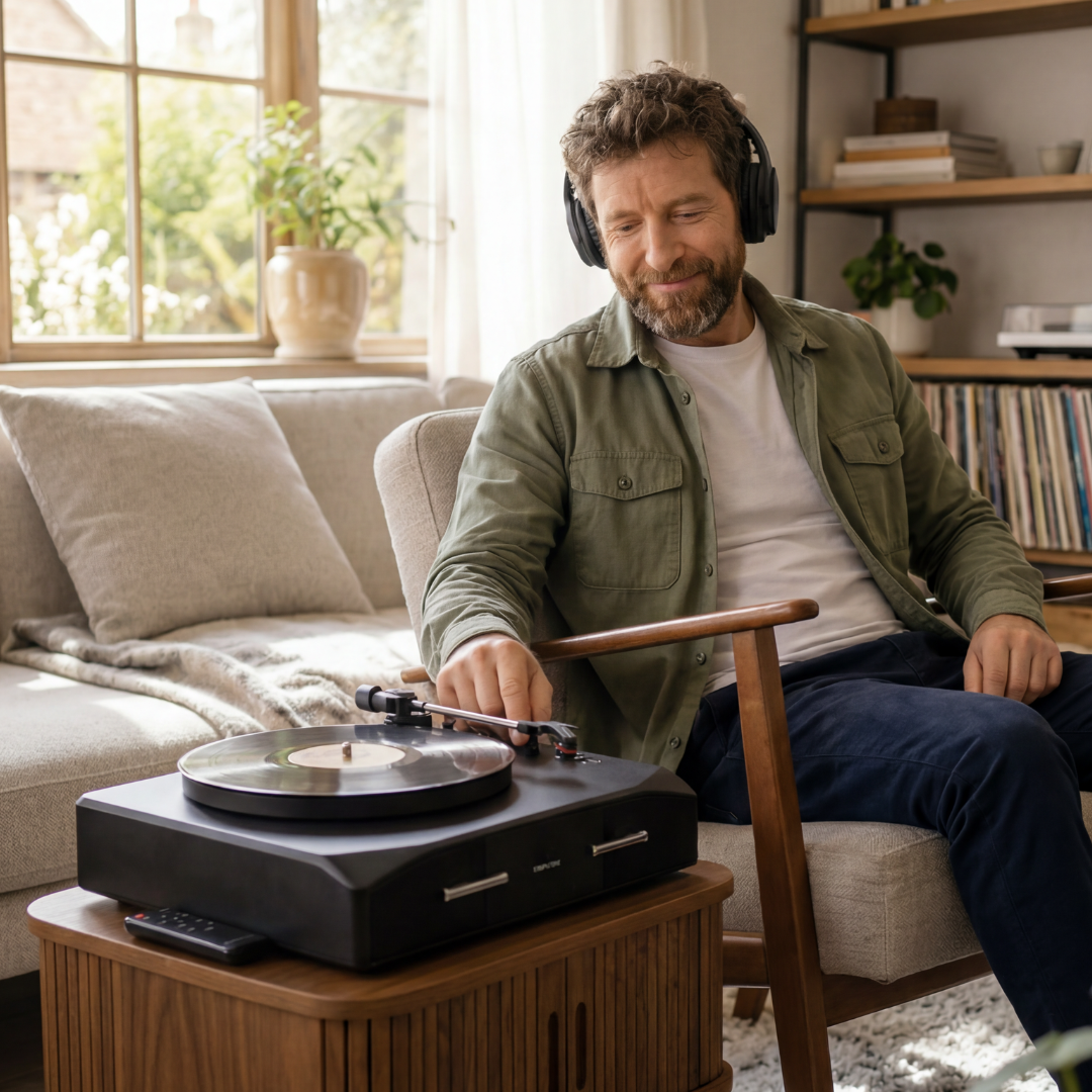 Solo Luxury Wireless Headphones With Noise Cancellation & Transmitter Set