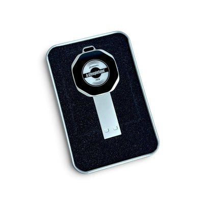 4GB Premium Metal USB Flash Drive with Storage Tin