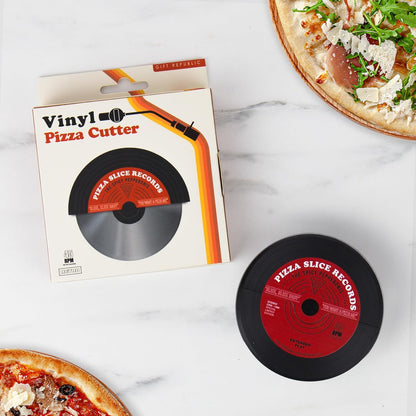 Vinyl Record Pizza Cutter – Retro Music Inspired Kitchen Tool