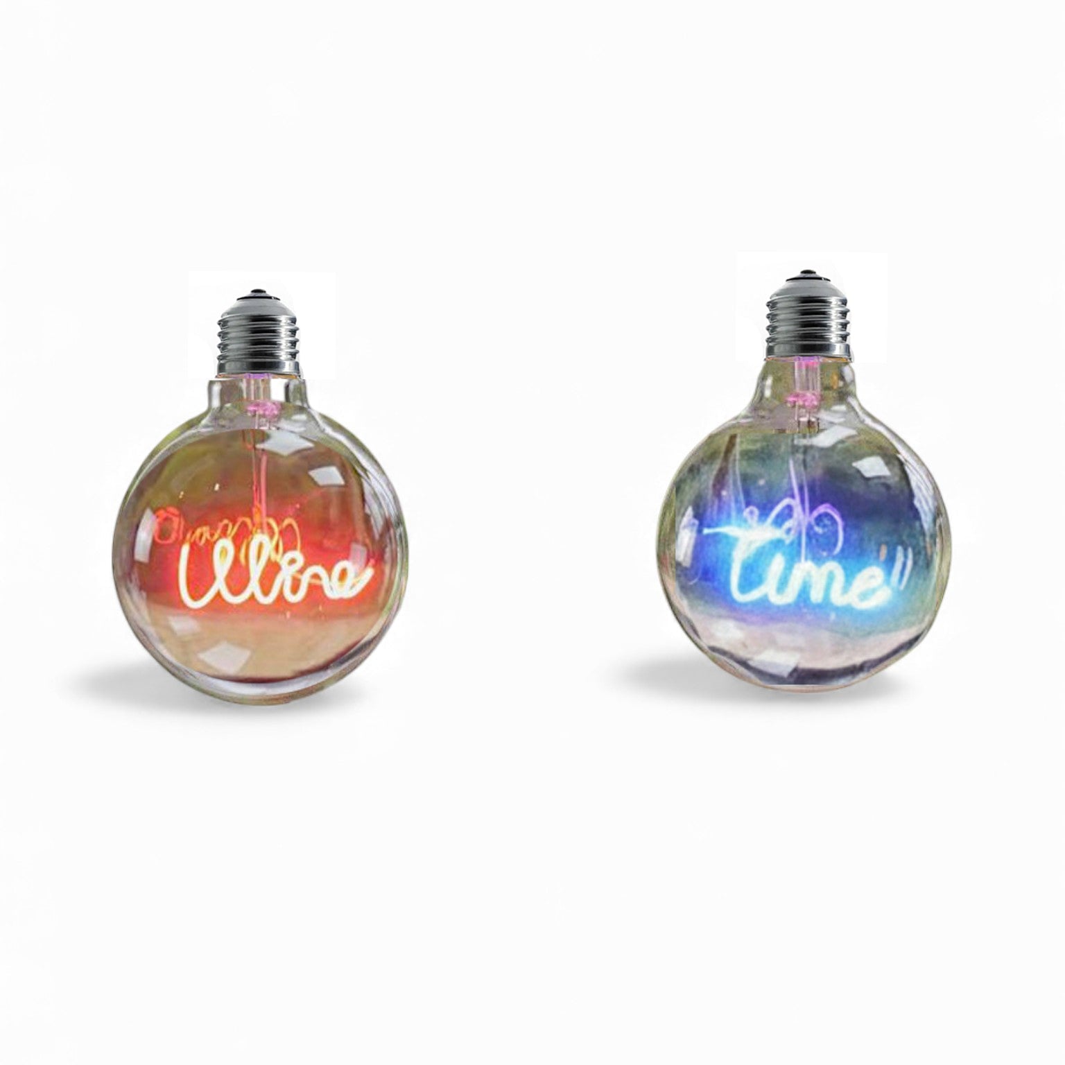 Wine Time LED Neon Bulb & Lamp Set