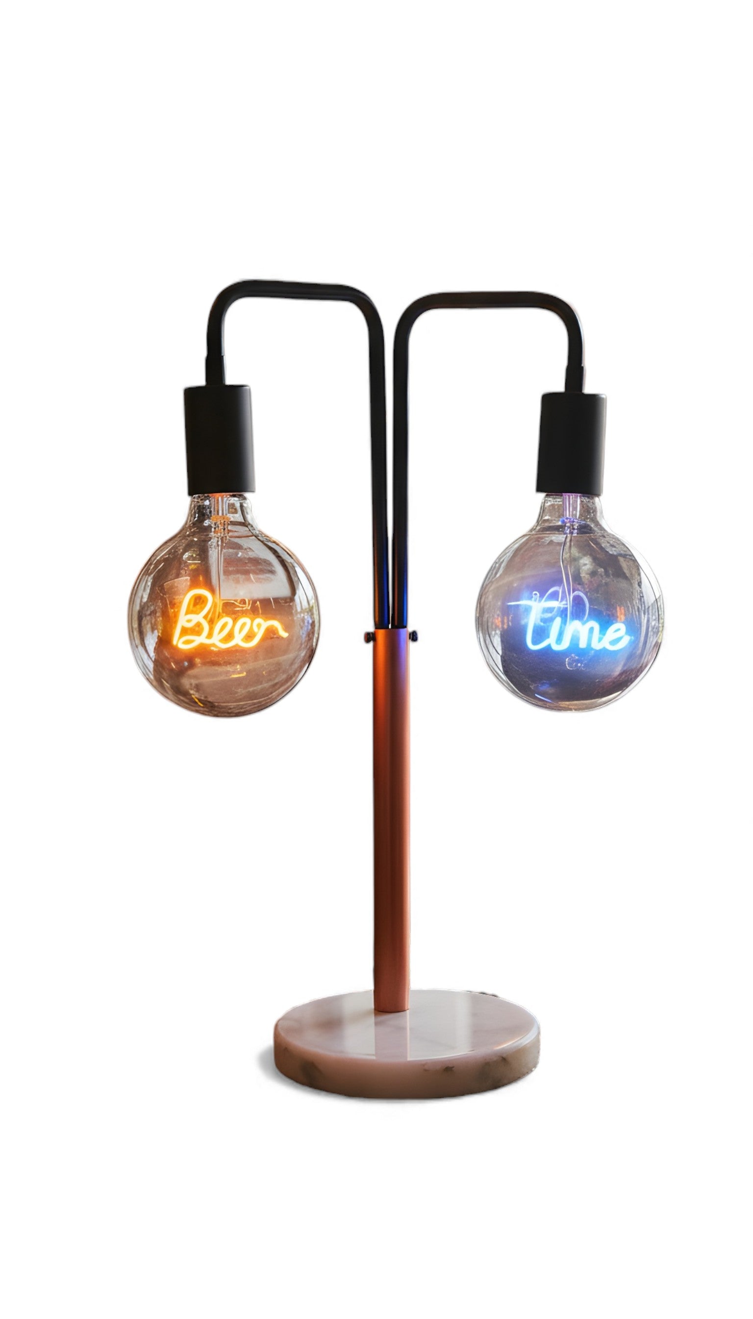 Beer Time LED Neon Bulb & Lamp Set