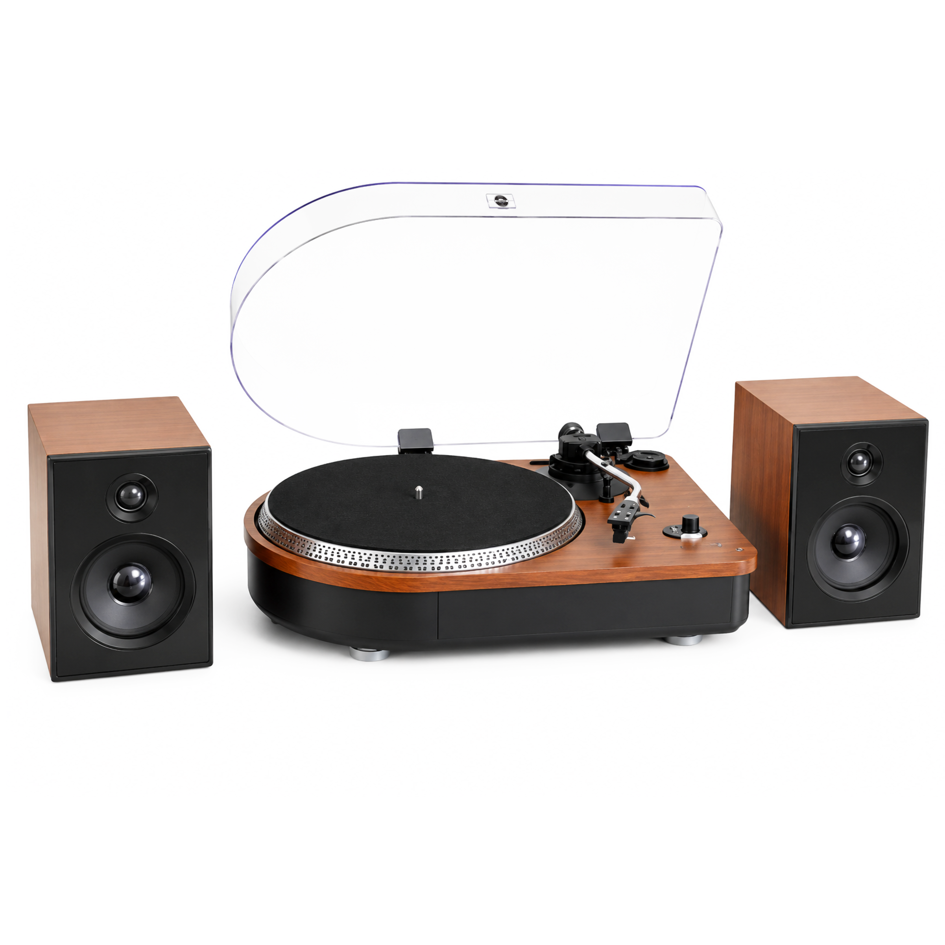 Camden Luxury Record Player with Bluetooth - Teak