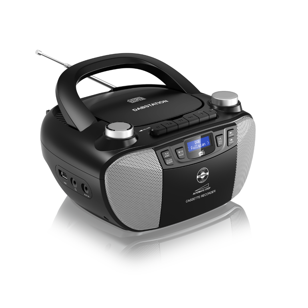 Dabstation CD Boombox with DAB+, Bluetooth & Cassette Recorder
