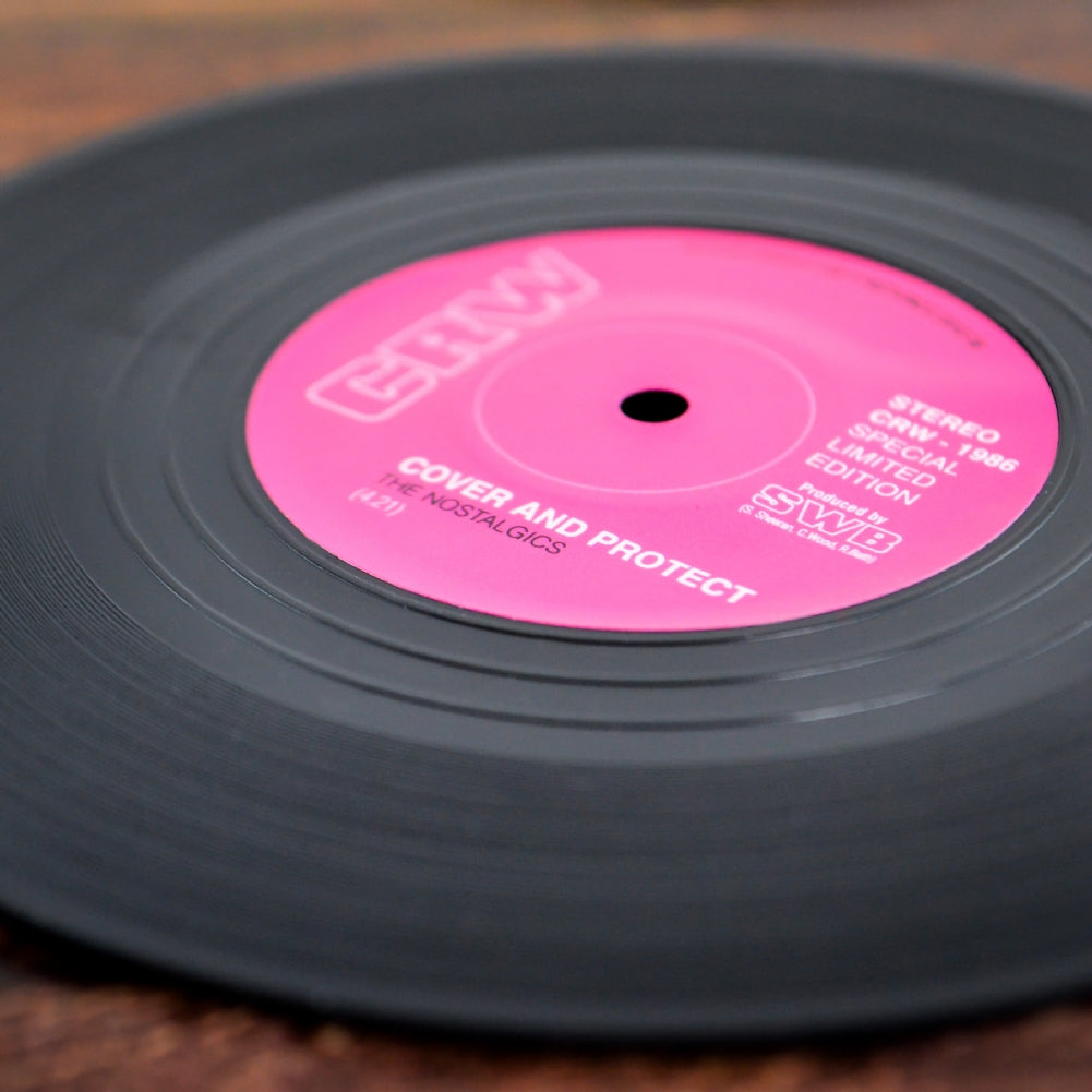 Vinyl Record Coasters – Set of 6 Retro Drink Coasters