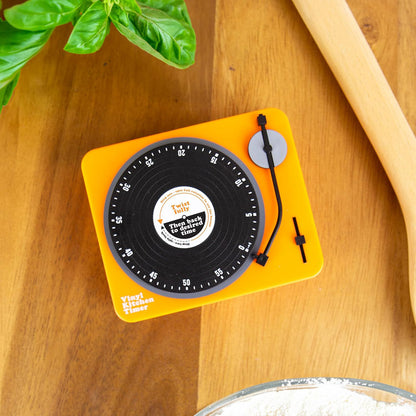 Vinyl Turntable Kitchen Timer – Retro Record Player Cooking Timer