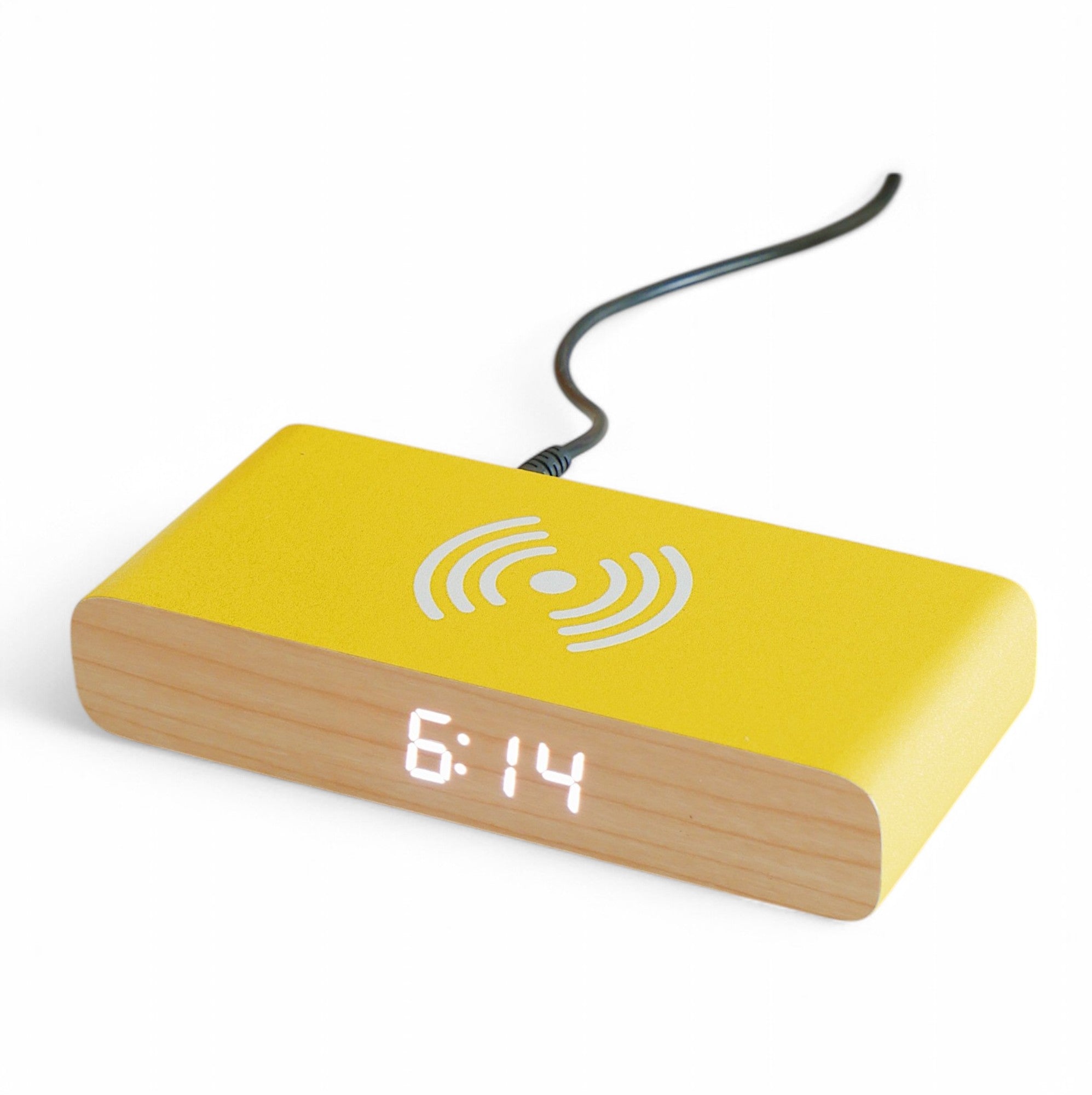 Rise Charge Wireless Phone Charger & Alarm Clock - Yellow