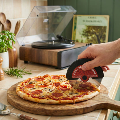Vinyl Record Pizza Cutter – Retro Music Inspired Kitchen Tool