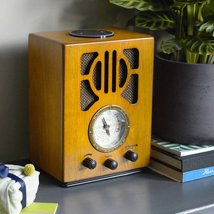 Nostalgic Retro Wooden Radio with Amazon Alexa