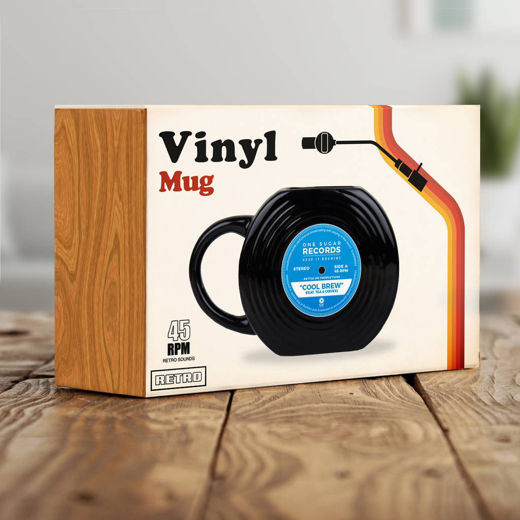 Vinyl Record Mug – Retro Music Lover’s Coffee Mug