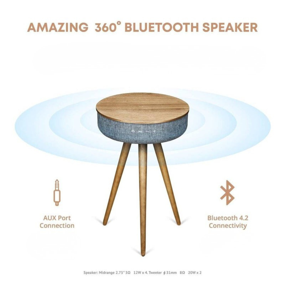 Tabblue Bluetooth Table Speaker - Light Wood