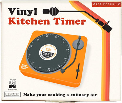 Vinyl Turntable Kitchen Timer – Retro Record Player Cooking Timer